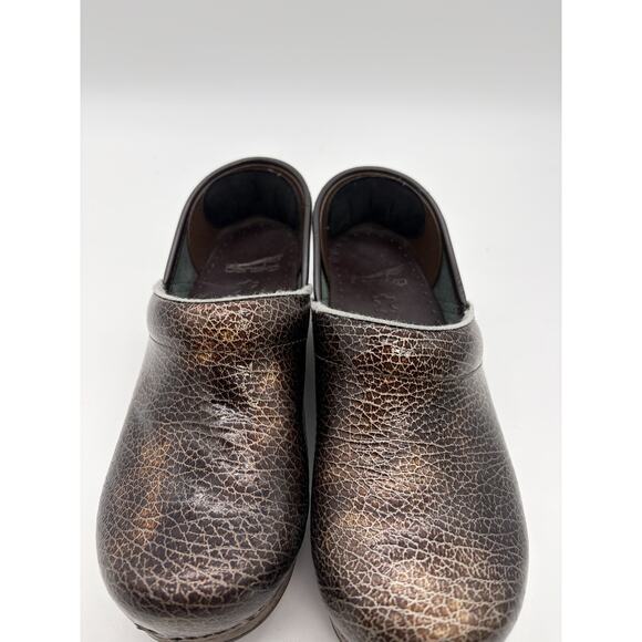 Dansko Professional Clogs Women\'s Size 37 Brown Crackle Leather Slip On Shoes main image 5